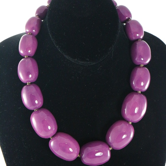 KAZURI Charleston Violet' 18 in Handmade Necklace - Picture 2 of 7